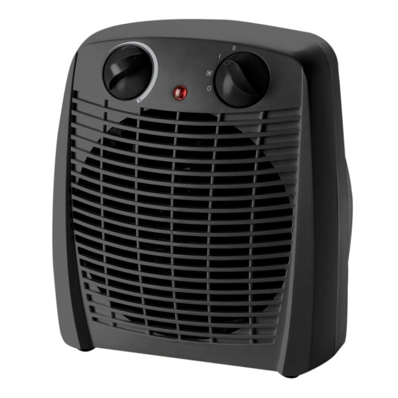 Termoventilatore elettrico nero da 2000 W