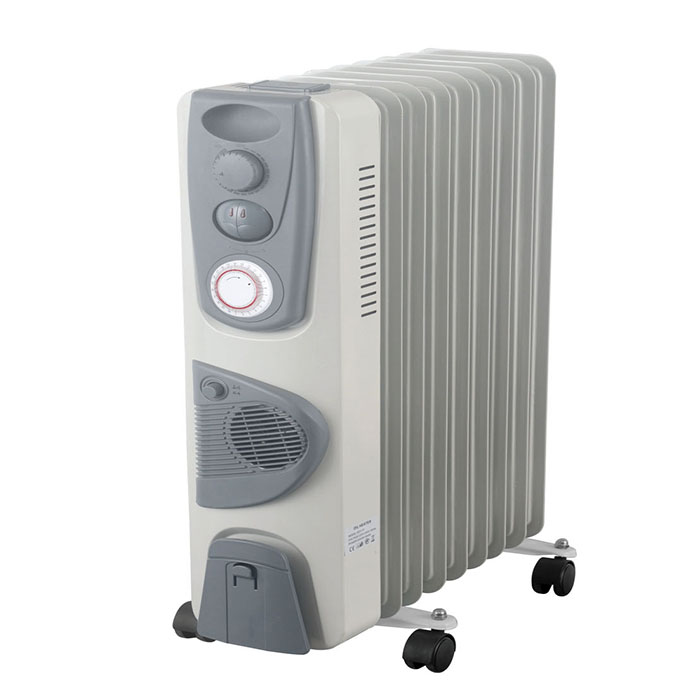 Scaldaolio Elettrico 2000W 9 Ribs con Temporizzatore