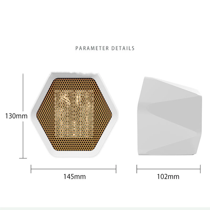 Hexagonal Heater White