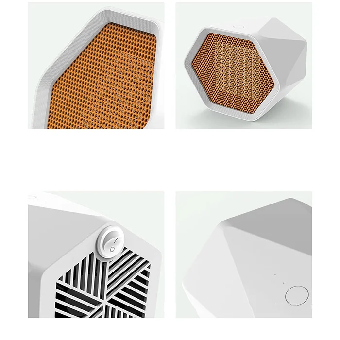 Hexagonal Heater White