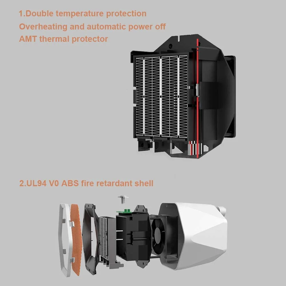 Tabletop Heater Black