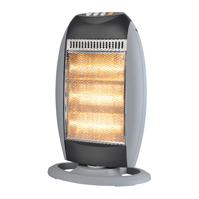Riscaldatore alogeno elettrico oscillante 1200W