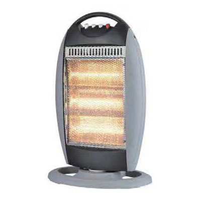 Riscaldatore alogeno di casa oscillante 1200 W con manico
